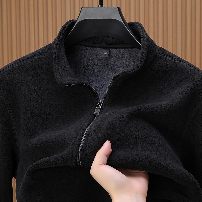 Мужская куртка из плотного флиса: Теплый кардиган в спортивном стиле кэжуал с воротником-стойкой для осени и зимы XL чёрный
Мужская куртка из плотного флиса: Теплый кардиган в спортивном стиле кэжуал с воротником-стойкой для осени и зимы XL чёрный