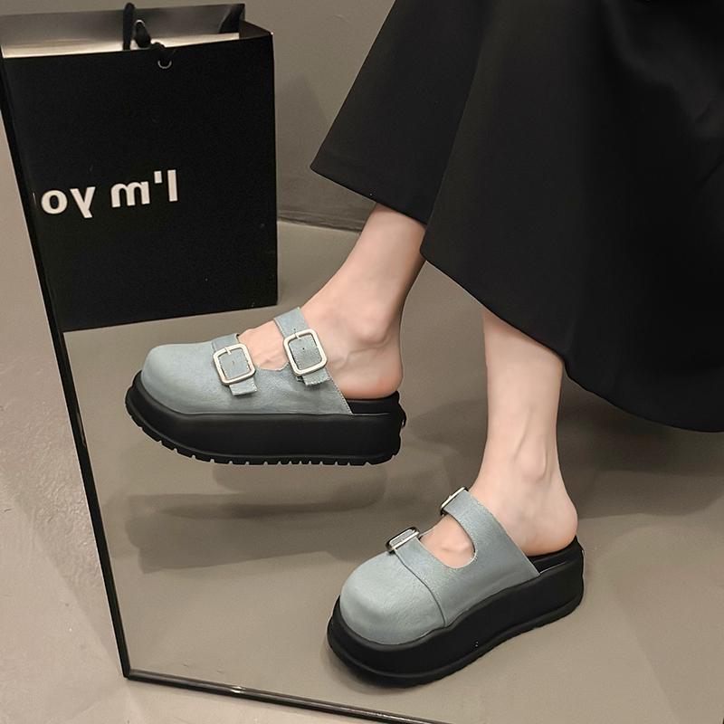 Women s Shoes 2025 Brand Baotou Women s Slippers Fashion Belt Buckle Daily Slippers Women Hot Sale Shallow Platform Slippers 35 чёрный
Women s Shoes 2025 Brand Baotou Women s Slippers Fashion Belt Buckle Daily Slippers Women Hot Sale Shallow Platform Slippers 35 чёрный