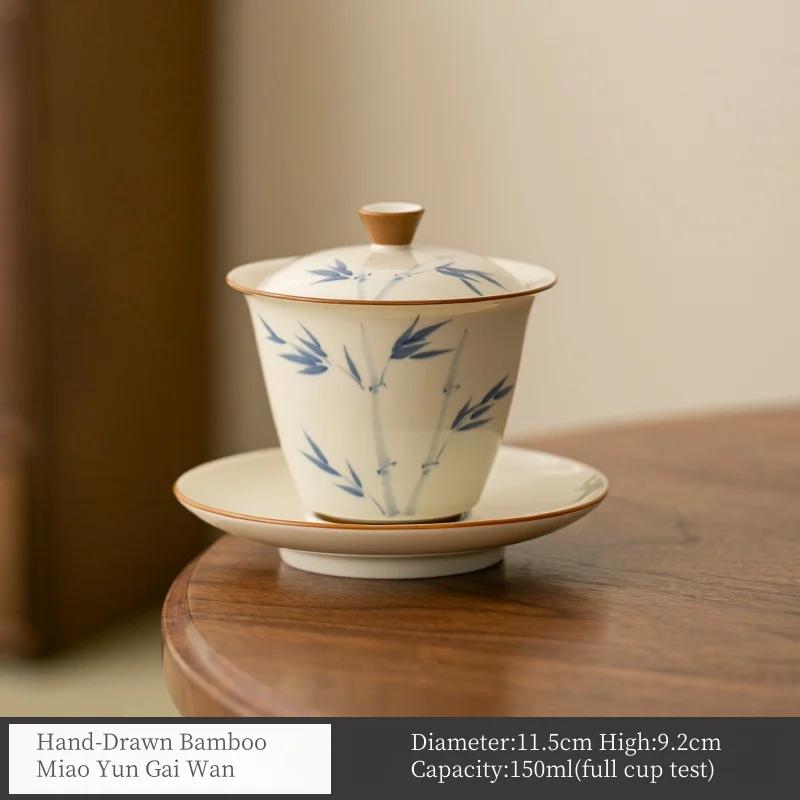 150ML wood gray ceramic underglaze color covered bowl hand-painted persimmon kung fu tea set gaiwan tea set 150
150ML wood gray ceramic underglaze color covered bowl hand-painted persimmon kung fu tea set gaiwan tea set 150