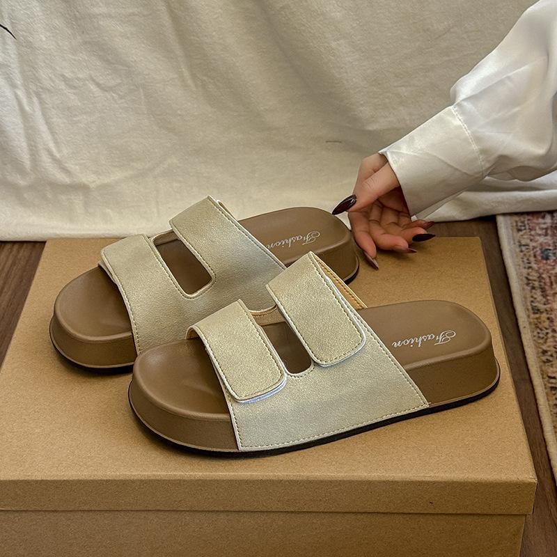 Women s Summer Outdoor Beach Slippers Double Strap Magic Tape Anti-Slip Fashionable Slip-On Sandals Breathable Comfortable 40 брудно-білий
Women s Summer Outdoor Beach Slippers Double Strap Magic Tape Anti-Slip Fashionable Slip-On Sandals Breathable Comfortable 40 брудно-білий
