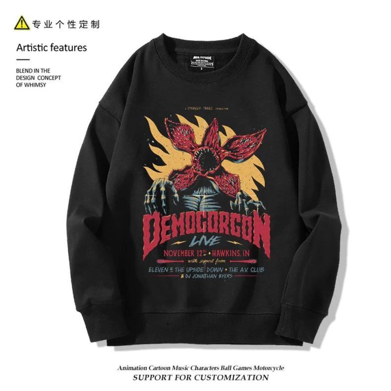 Світшот Stranger Things Пальто Мода осінній одяг L чорний
Світшот Stranger Things Пальто Мода осінній одяг L чорний