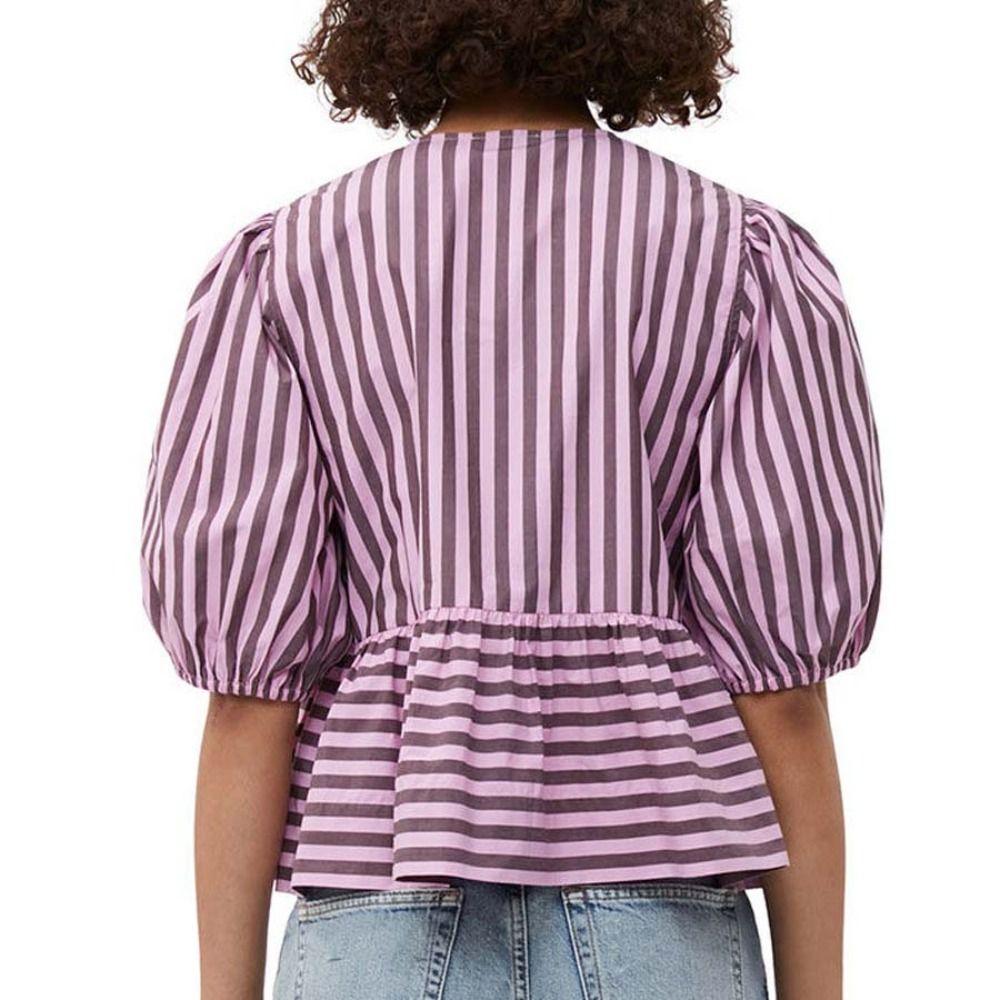 Loose Summer Bow Tied Tops Ruffle Long Puff Sleeve Blouse Vintage Stripe Bow Lace Up Blouse Summer
Loose Summer Bow Tied Tops Ruffle Long Puff Sleeve Blouse Vintage Stripe Bow Lace Up Blouse Summer