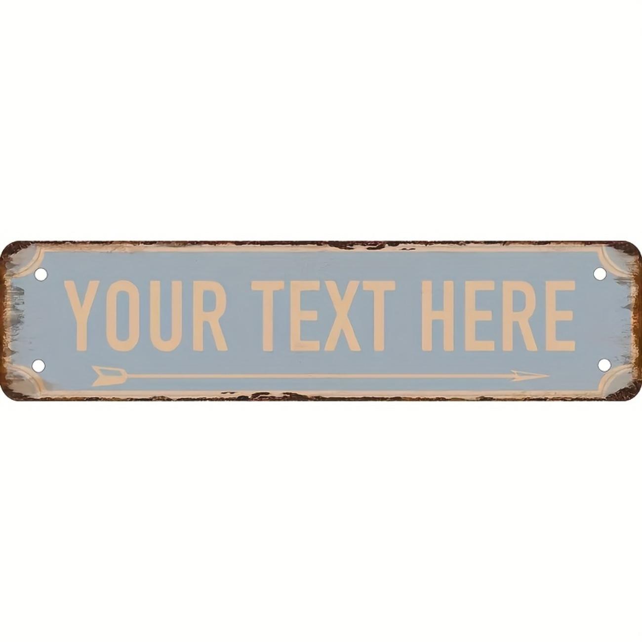 Personalized Custom Name Metal Tin Sign 40x10cm Retro Street Plate Home Wall Decor Christmas Gift світло-сірого кольору
Personalized Custom Name Metal Tin Sign 40x10cm Retro Street Plate Home Wall Decor Christmas Gift світло-сірого кольору