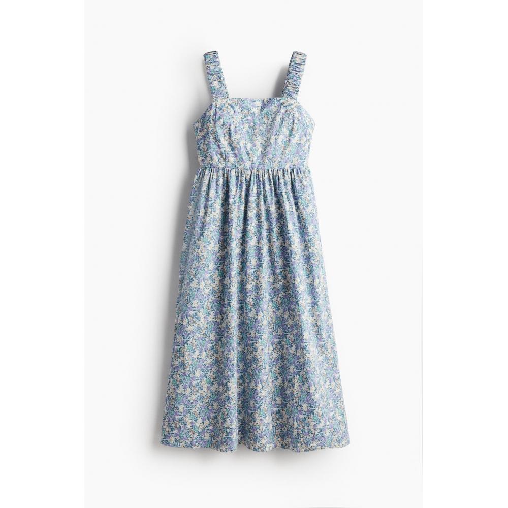 Хлопковое платье HM голубого цвета с цветочным принтом
Хлопковое платье HM голубого цвета с цветочным принтом