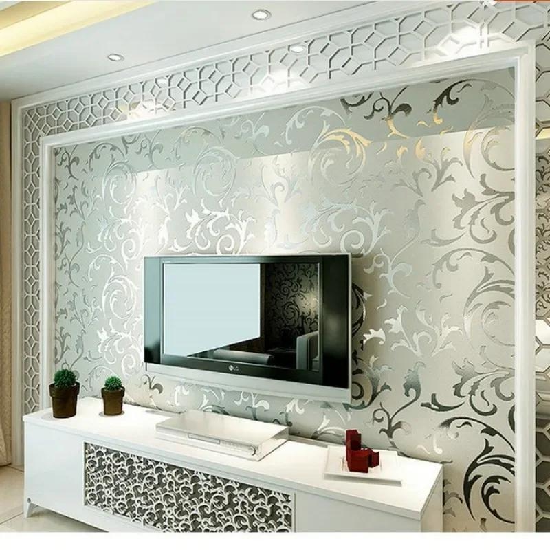 Европейский стиль Трехмерные Утолщенные Нетканые Обои Гостиная Спальня Фоновая Стена Обои 0.53cm 9.5 m серебряный серый
Европейский стиль Трехмерные Утолщенные Нетканые Обои Гостиная Спальня Фоновая Стена Обои 0.53cm 9.5 m серебряный серый