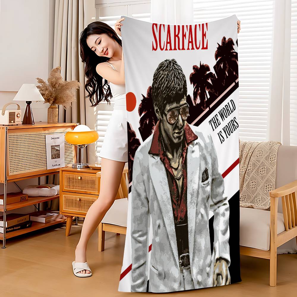 Classic Film S-Scarface Bath Towel Microfiber Soft Water Absorbing Breathable For Girl Kids Decorative Cartoon Beach Towel W30*H60(CM)
Classic Film S-Scarface Bath Towel Microfiber Soft Water Absorbing Breathable For Girl Kids Decorative Cartoon Beach Towel W30*H60(CM)