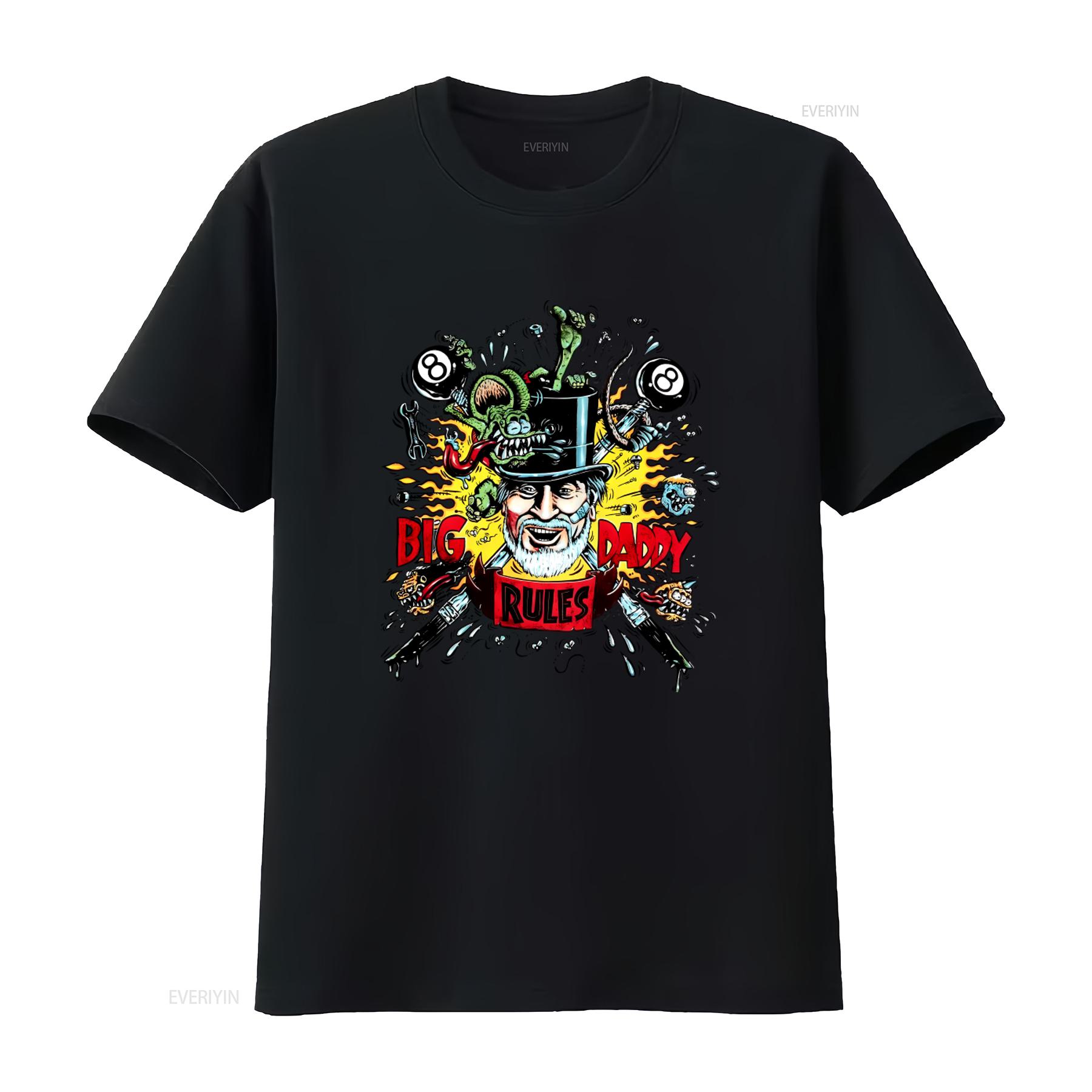 Mens Ed Roth Rat Fink Big Daddy Rules Print White Cotton T Shirt M 3XL Front Logo Design vintage Washed Comfortable Unisex 4XL
Mens Ed Roth Rat Fink Big Daddy Rules Print White Cotton T Shirt M 3XL Front Logo Design vintage Washed Comfortable Unisex 4XL