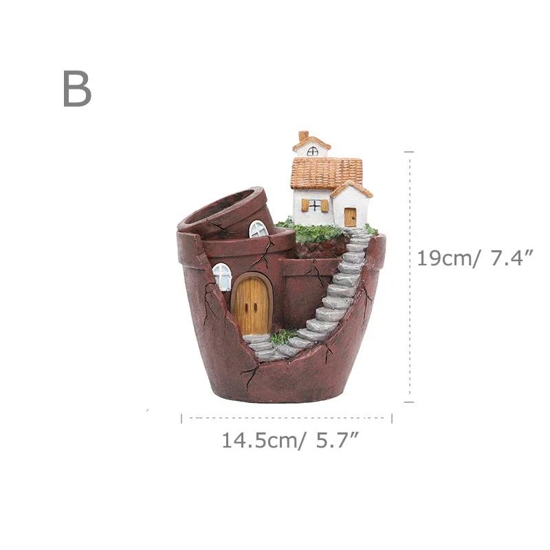 Retro Farmhouse Flower Pot for Succulents Plants, Decorative Planter Mini Bonsai Flowerpot Fairy Garden Home Desktop Decoration
Retro Farmhouse Flower Pot for Succulents Plants, Decorative Planter Mini Bonsai Flowerpot Fairy Garden Home Desktop Decoration