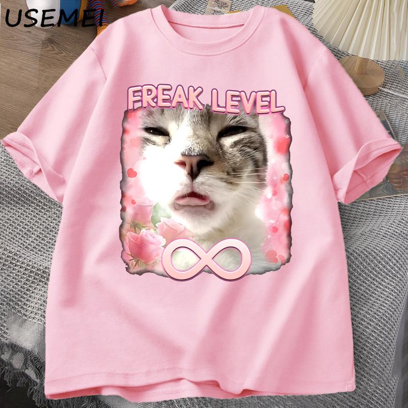 Freak Level Infinite Funny Cat Meme Tshirts for Men Harajuku Print Silly Cats T-shirt Men s Cotton Short Sleeve T-shirts L рожевий
Freak Level Infinite Funny Cat Meme Tshirts for Men Harajuku Print Silly Cats T-shirt Men s Cotton Short Sleeve T-shirts L рожевий