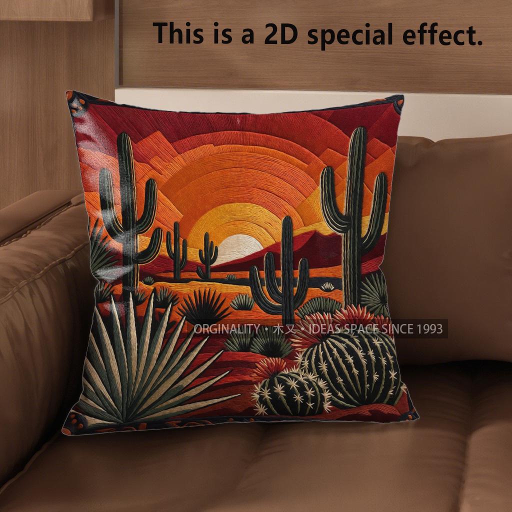 2D Sunset Desert Cactus Throw Pillow Covers Pattern Cushion Cover Suitable For Sofa Bedroom Car Pillow Cover 40x40cm
2D Sunset Desert Cactus Throw Pillow Covers Pattern Cushion Cover Suitable For Sofa Bedroom Car Pillow Cover 40x40cm