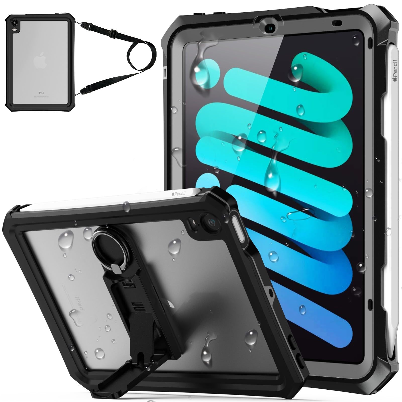 TMACJUMP iPad mini (A17 Pro/7th Generation) / mini6 Case 8.3-inch IP68 Waterproof, Dustproof, Shockproof, Integrated Screen Protector, Touch ID Compat
TMACJUMP iPad mini (A17 Pro/7th Generation) / mini6 Case 8.3-inch IP68 Waterproof, Dustproof, Shockproof, Integrated Screen Protector, Touch ID Compat