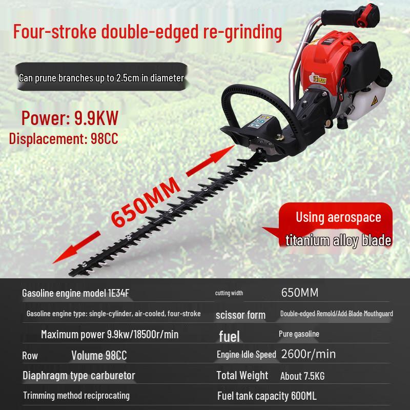 Jinggong 4-Stroke Gasoline Hedge Trimmer CN plug (adapter included)
Jinggong 4-Stroke Gasoline Hedge Trimmer CN plug (adapter included)