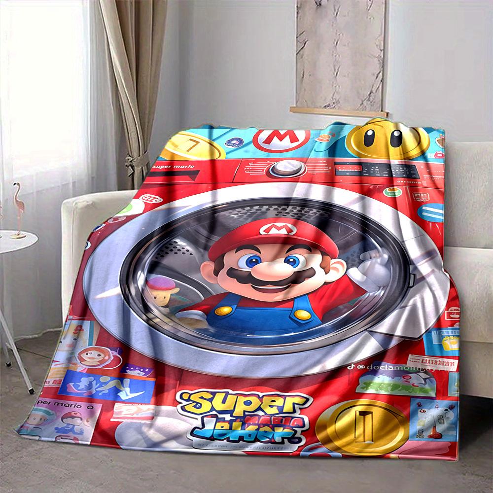 1pc Mario Soft & Warm Flannel Blanket, Multi-Purpose Throw Blanket for Couch, Sofa, Office, Bed, Camping, Travel 80x120cm
1pc Mario Soft & Warm Flannel Blanket, Multi-Purpose Throw Blanket for Couch, Sofa, Office, Bed, Camping, Travel 80x120cm
