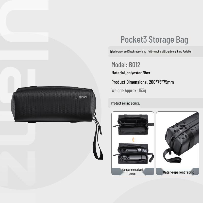 Ulanzi PK-04 Storage Bag for Pocket3 and Sports Camera Accessories
Ulanzi PK-04 Storage Bag for Pocket3 and Sports Camera Accessories