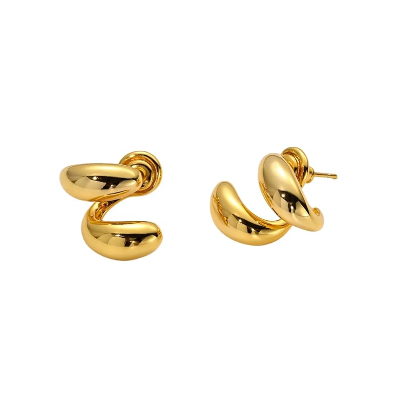Moonstan earrings ladies Popularity gold silver drop Compatible with metal allergies 2way cute plump (gold)
Moonstan earrings ladies Popularity gold silver drop Compatible with metal allergies 2way cute plump (gold)