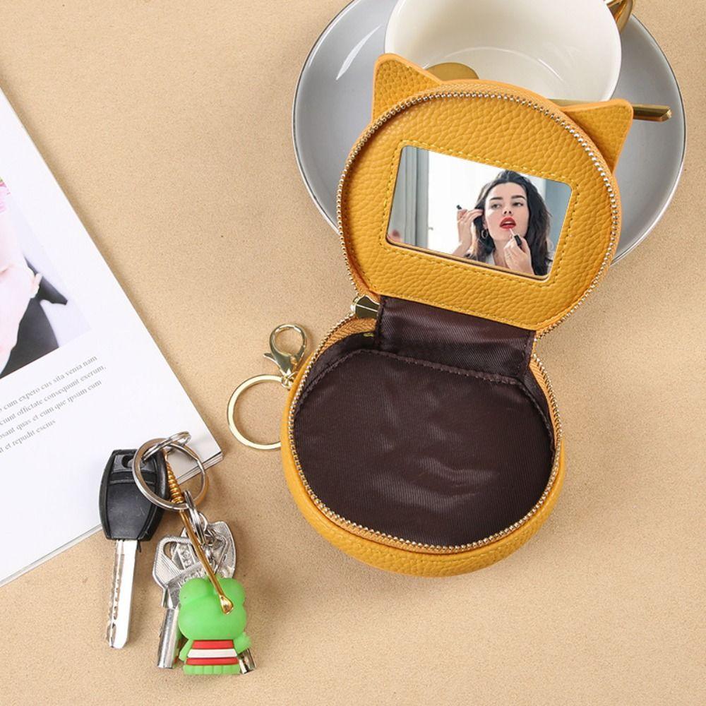 with Makeup Mirror Cat Shape Makeup Bag PU Leather Mini Storage Bag Ins Pu Cosmetic Bag Travel фіолетовий
with Makeup Mirror Cat Shape Makeup Bag PU Leather Mini Storage Bag Ins Pu Cosmetic Bag Travel фіолетовий
