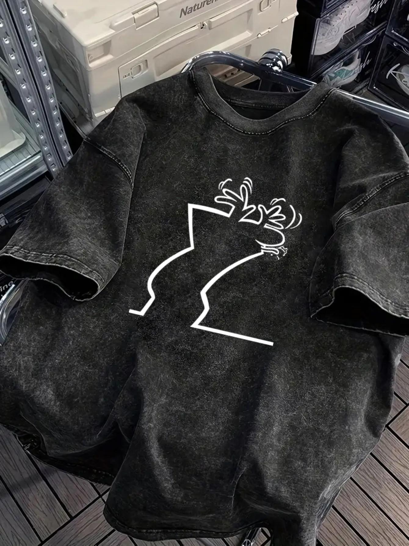 Washed Mens Cotton T Shirt Soft Comfortable Fabric Simple Line Pattern Printing Versatile Item Suitable Casual Home Wear S
Washed Mens Cotton T Shirt Soft Comfortable Fabric Simple Line Pattern Printing Versatile Item Suitable Casual Home Wear S