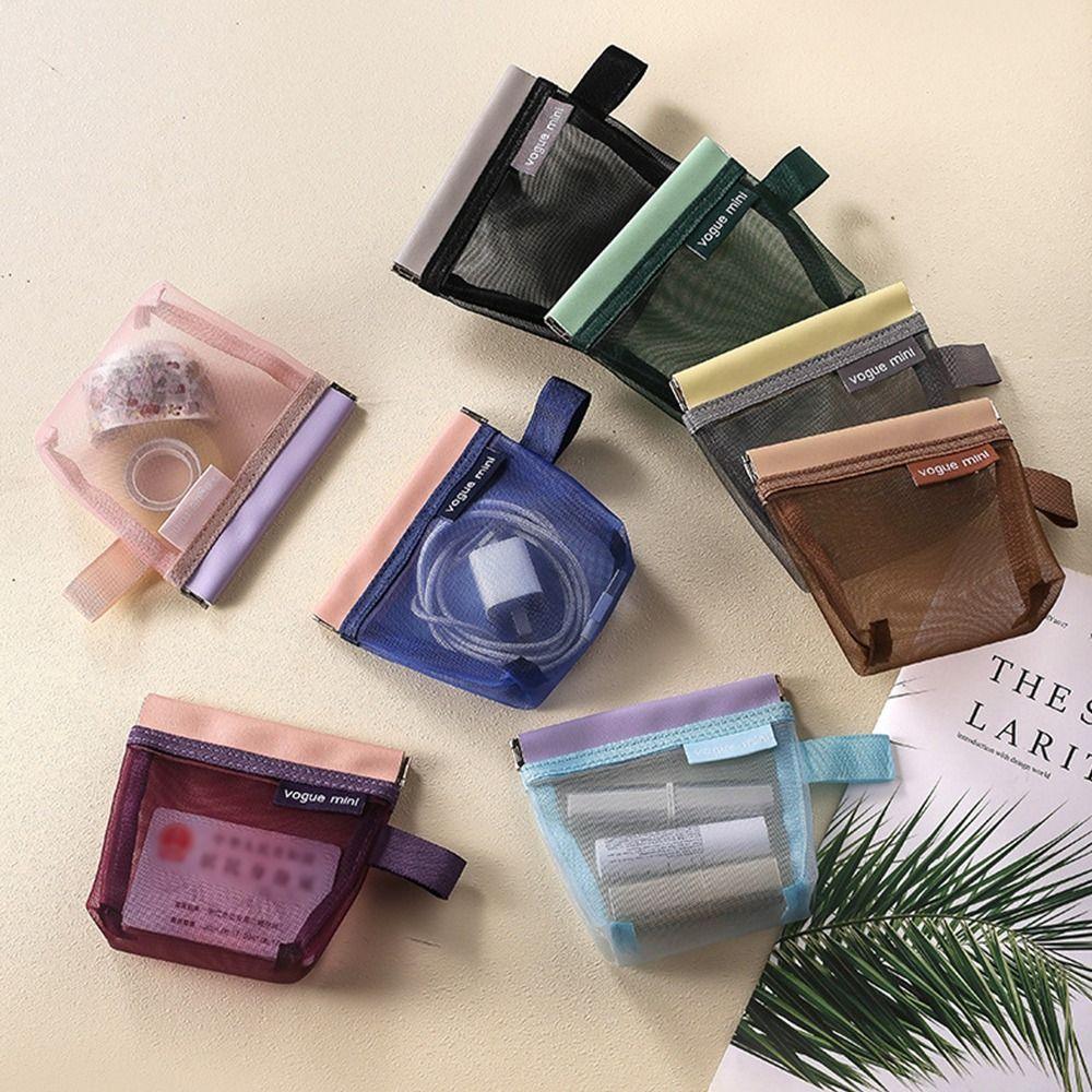 Multipurpose Data Cable Storage Bag Transparent Mesh Makeup Bag Durable Mini Cosmetic Bag
Multipurpose Data Cable Storage Bag Transparent Mesh Makeup Bag Durable Mini Cosmetic Bag