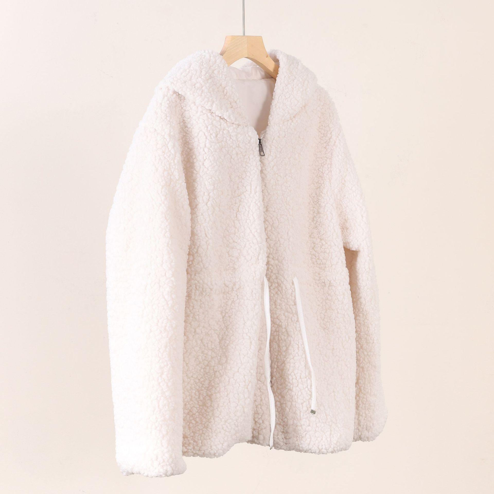Winter new, granular army top, warm imitation fur clothing thickened, coat One size білий
Winter new, granular army top, warm imitation fur clothing thickened, coat One size білий