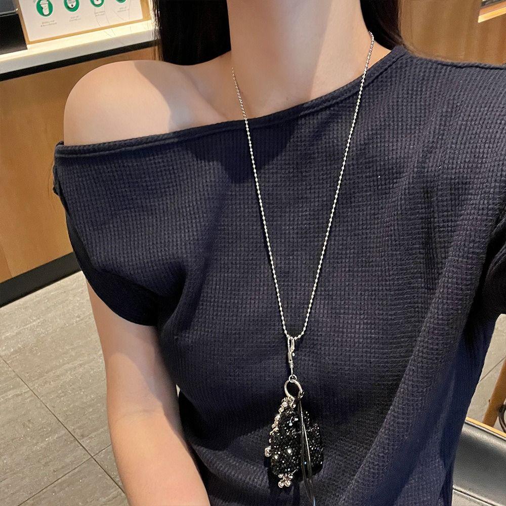 Long Small Bag Long Necklace Cute Tassel Pendant Necklace Vintage Fashion Sweater Chain Gift чорний
Long Small Bag Long Necklace Cute Tassel Pendant Necklace Vintage Fashion Sweater Chain Gift чорний