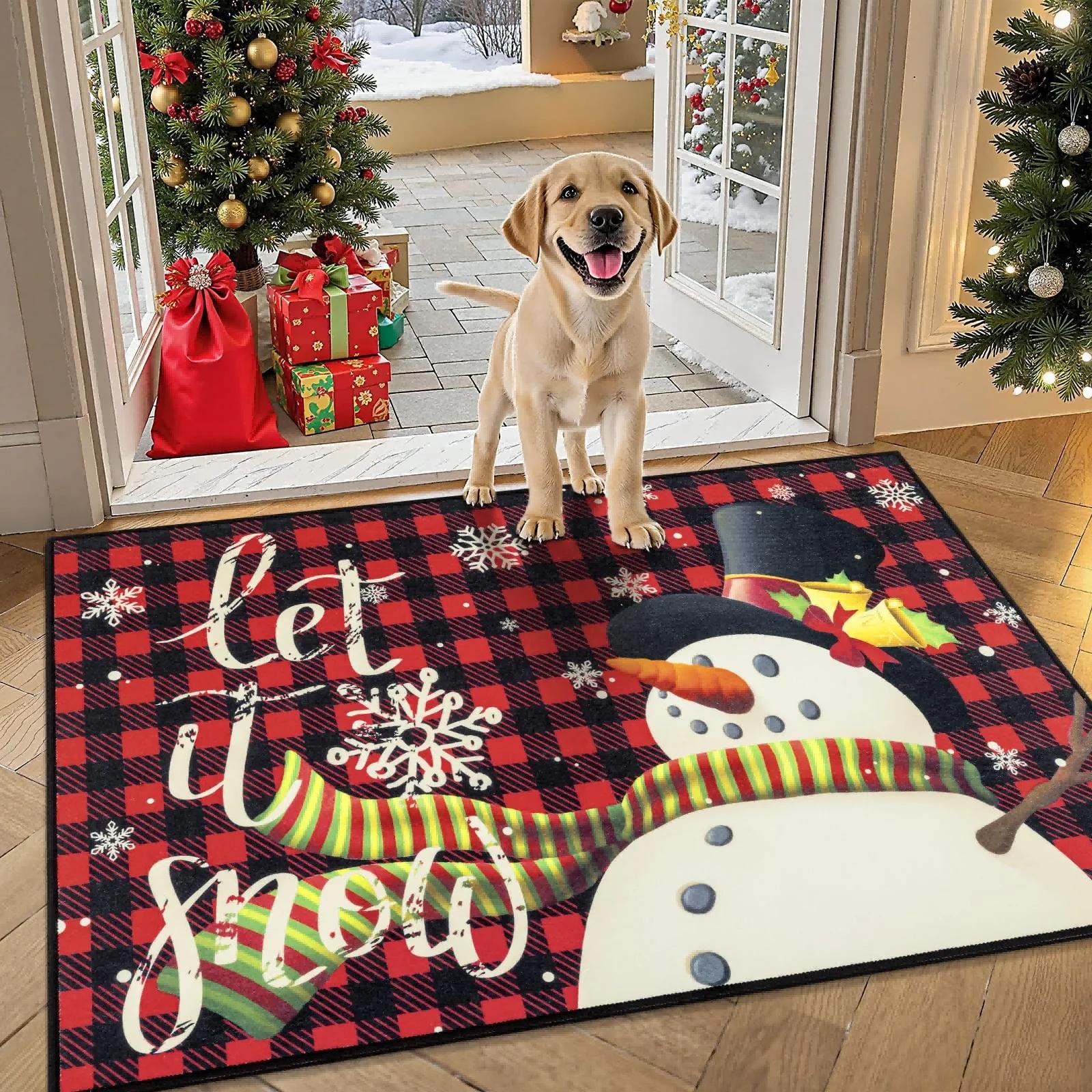 Christmas Welcome Carpet Cartoon Santa Gnome Rug Red Green Festive Mat Entryway Rug for Home Decoration Holiday Floor Mat 30x50cm
Christmas Welcome Carpet Cartoon Santa Gnome Rug Red Green Festive Mat Entryway Rug for Home Decoration Holiday Floor Mat 30x50cm