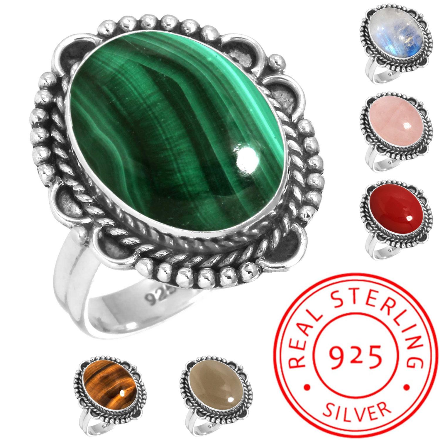 925 Sterling Silver Ring Women Gemstone Handmade Jewelry New Year Gift Malachite Moonstone Rose Quartz Red Stone Smoky Topaz Tiger Eye Solitaire 6 тигрове око кольору
925 Sterling Silver Ring Women Gemstone Handmade Jewelry New Year Gift Malachite Moonstone Rose Quartz Red Stone Smoky Topaz Tiger Eye Solitaire 6 тигрове око кольору