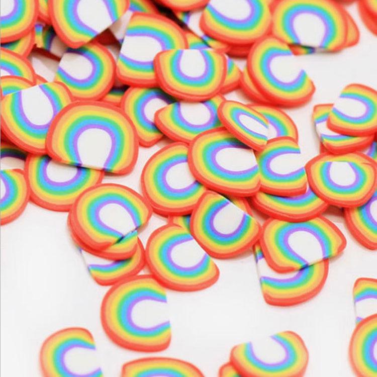 Радужные ломтики полимерной глины для нейл-арта и слайма, DIY аксессуары для ювелирных изделий
Радужные ломтики полимерной глины для нейл-арта и слайма, DIY аксессуары для ювелирных изделий
