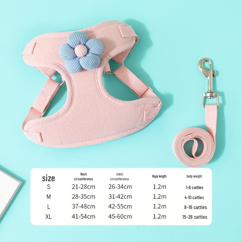 Teddy Bichon Pomeranian Vest-Style Harness and Leash for Small Dogs and Cats Small (0.5-3 kg)
Teddy Bichon Pomeranian Vest-Style Harness and Leash for Small Dogs and Cats Small (0.5-3 kg)