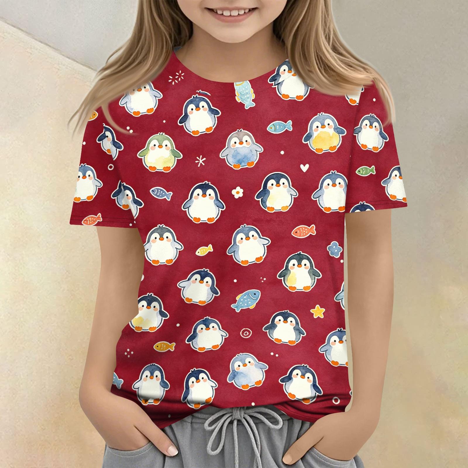 Kids Animal Print Crew Neck Short Sleeve Casual Loose Fit T Shirt Lightweight Soft Fabric Comfortable Everyday Wear 140
Kids Animal Print Crew Neck Short Sleeve Casual Loose Fit T Shirt Lightweight Soft Fabric Comfortable Everyday Wear 140