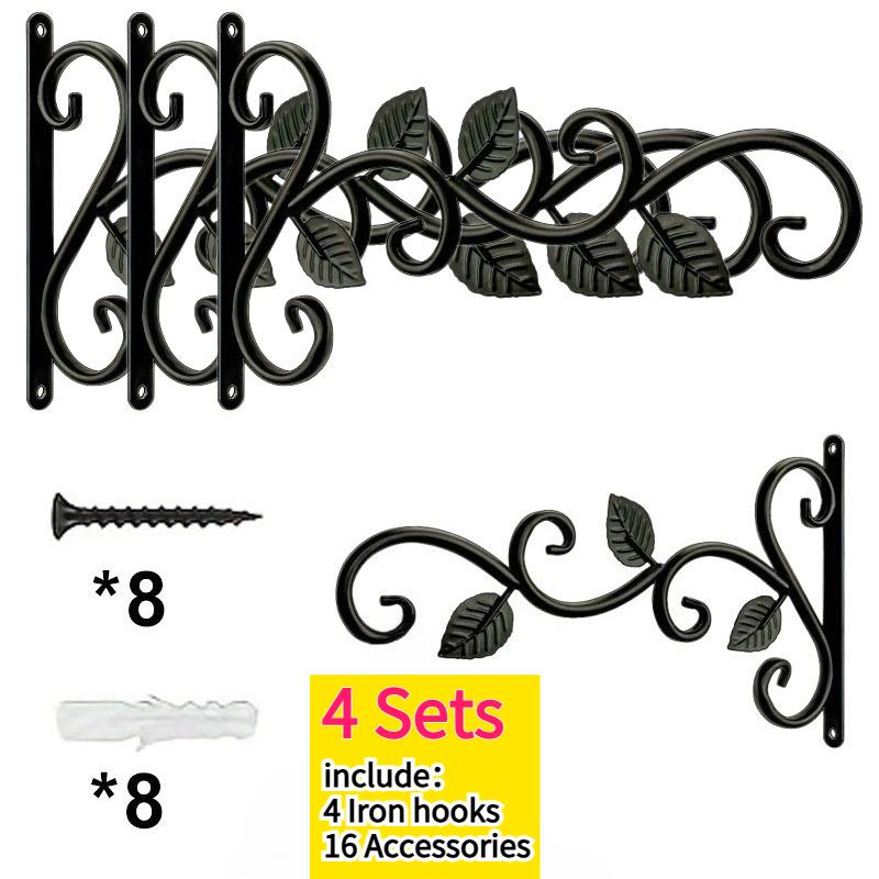 4pcs Forged Iron Plant Hooks Rustic for Hanging Flower Baskets Bird Feeders Planters Wind Chimes Indoor and Outdoor Decoration
4pcs Forged Iron Plant Hooks Rustic for Hanging Flower Baskets Bird Feeders Planters Wind Chimes Indoor and Outdoor Decoration