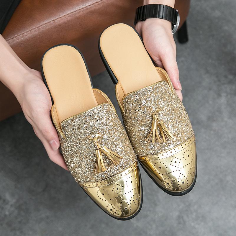 Foreign trade large size 47 half slippers men s block color matching hair stylist British casual shoes street shooting breathable half-tray shoes 38
Foreign trade large size 47 half slippers men s block color matching hair stylist British casual shoes street shooting breathable half-tray shoes 38