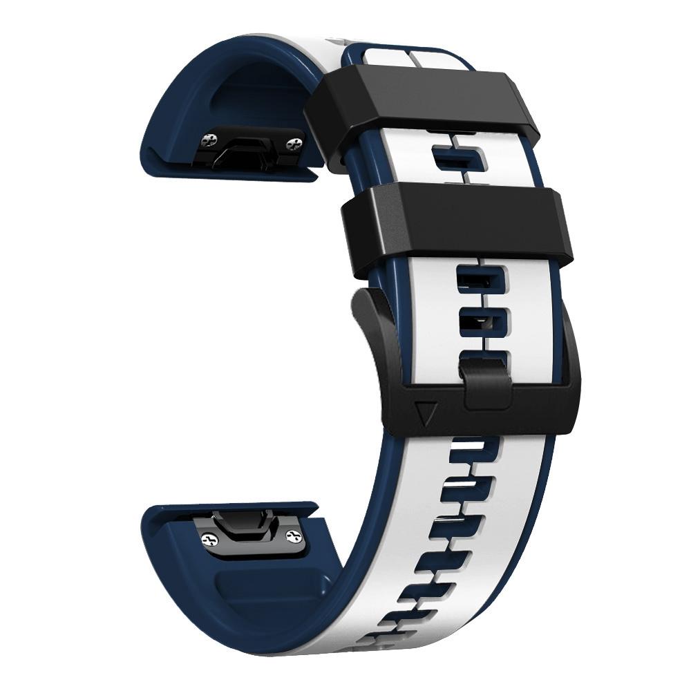 For Garmin Enduro/Tactix Delta/Tactix 7 Pro Pin Texture Silicone Watch Band 26mm Dual Colors Replacement Wrist Strap White/Dark Blue
For Garmin Enduro/Tactix Delta/Tactix 7 Pro Pin Texture Silicone Watch Band 26mm Dual Colors Replacement Wrist Strap White/Dark Blue