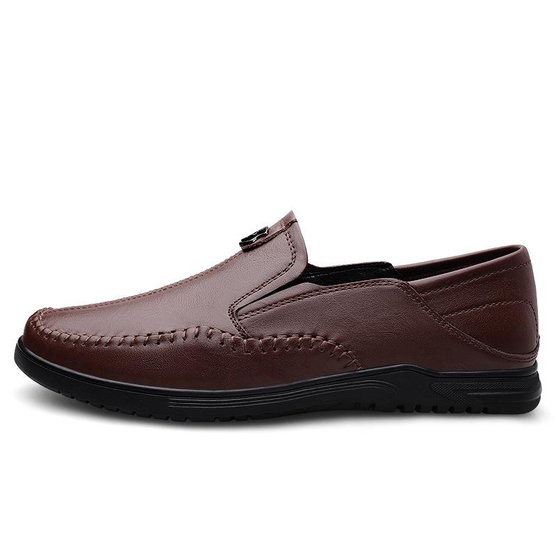 Men s leather shoes fashion business dress one pedal Doudou shoes soft sole breathable driving shoes black 37
Men s leather shoes fashion business dress one pedal Doudou shoes soft sole breathable driving shoes black 37