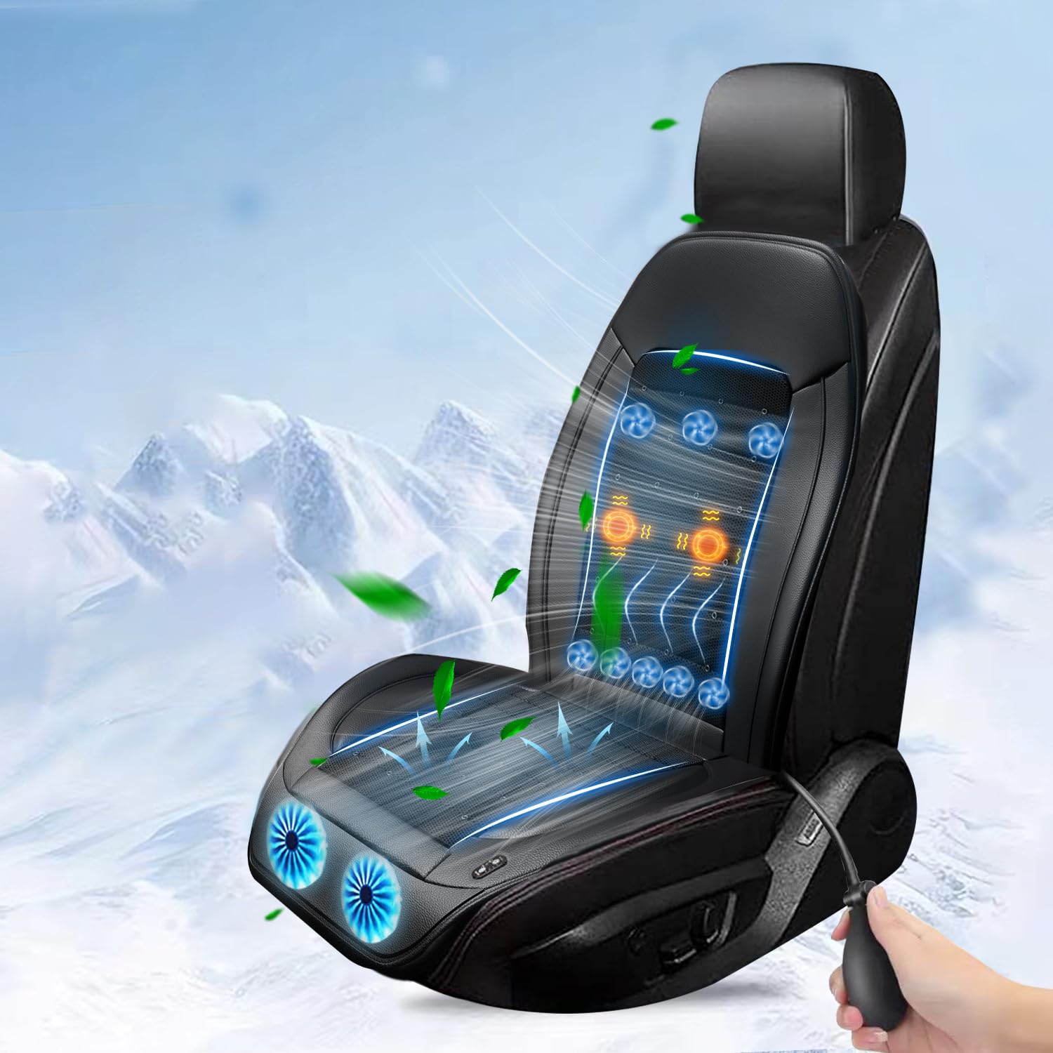 SMARTABL Car Seat Cooler Cool Seat Fan Car Seat Cool Seat Cooler Fan Car Seat Cooler, чехол для автомобильного сиденья, оригинальный продукт 2024 года, 2 больших вентилятора, 8 маленьких вентиляторов, совместимый с DC12V, 3 уровня регулировки, воздушная п
SMARTABL Car Seat Cooler Cool Seat Fan Car Seat Cool Seat Cooler Fan Car Seat Cooler, чехол для автомобильного сиденья, оригинальный продукт 2024 года, 2 больших вентилятора, 8 маленьких вентиляторов, совместимый с DC12V, 3 уровня регулировки, воздушная п