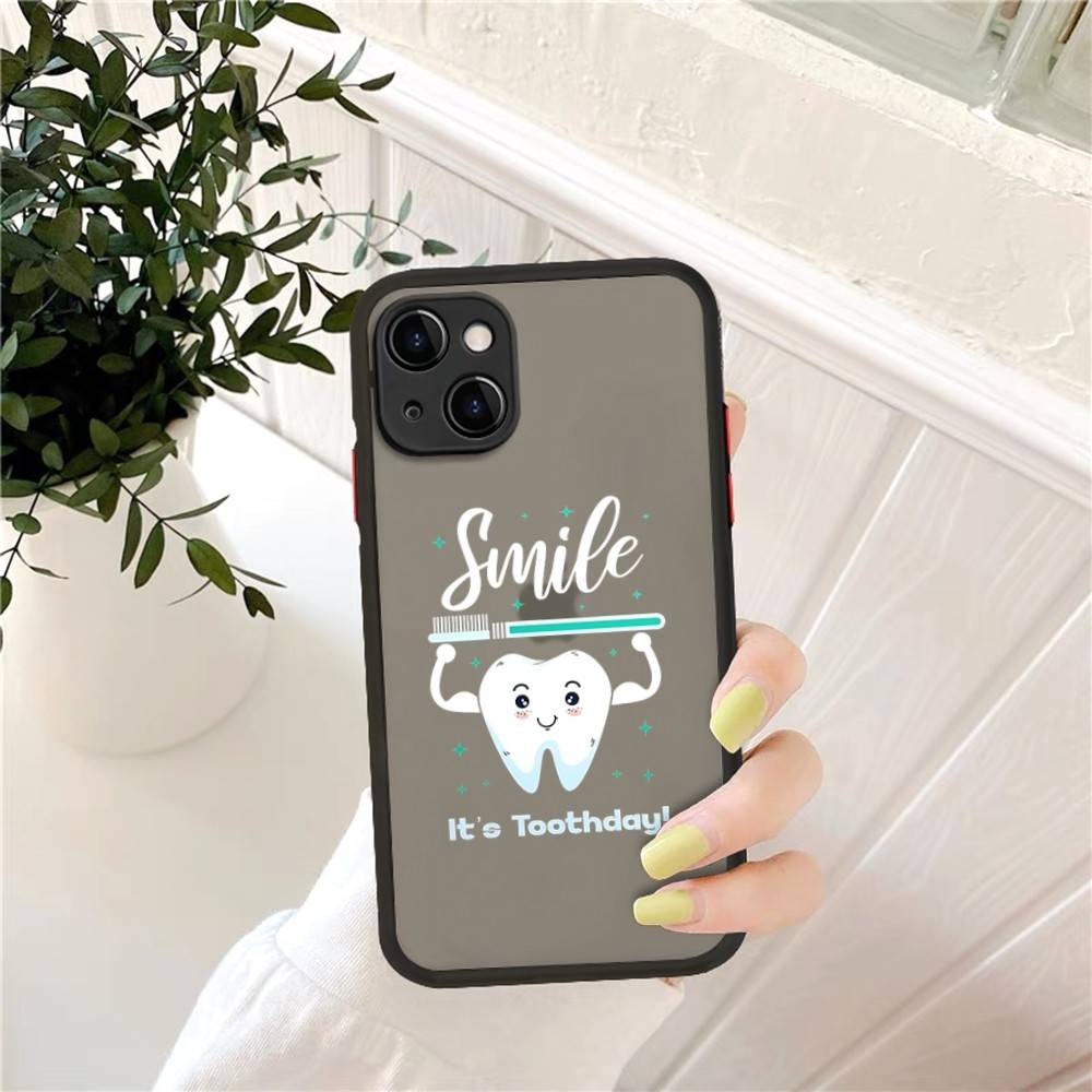 Dentist Tooth Phone Case For IPhone 14 11 12 13 Mini Pro Max 8 7 Plus X XR XS MAX Translucent Matte Covers iphone 13
Dentist Tooth Phone Case For IPhone 14 11 12 13 Mini Pro Max 8 7 Plus X XR XS MAX Translucent Matte Covers iphone 13