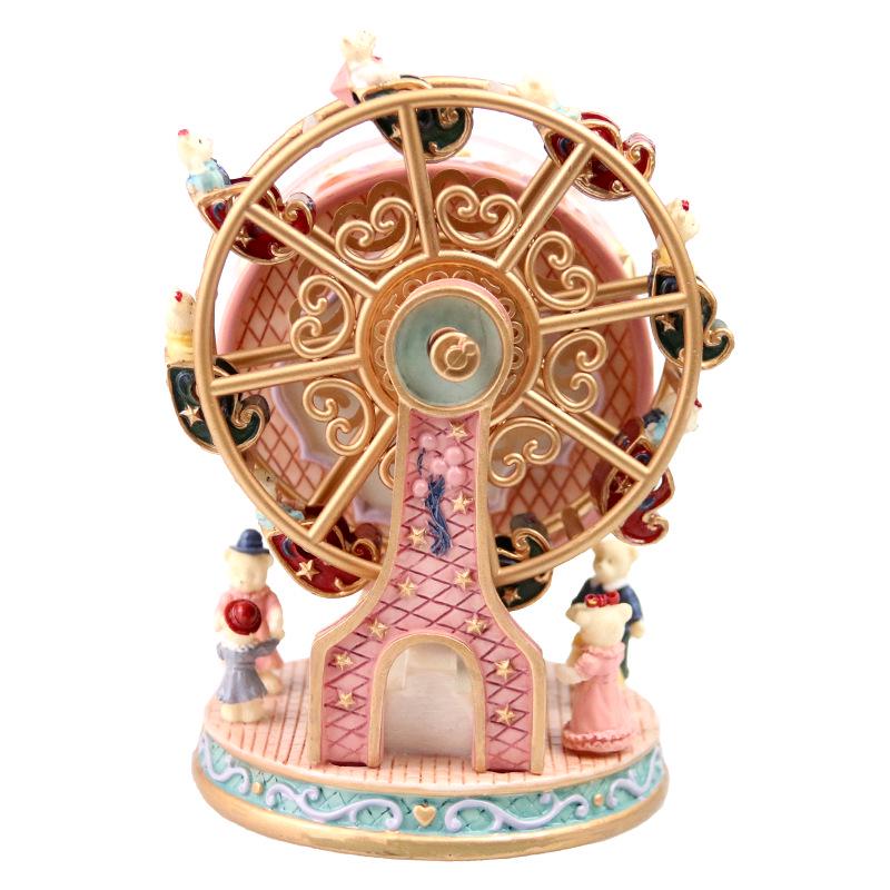Ferris Wheel Teddy Bear Rotating Music Box Gift for Girls Birthday - Creative Ornament 10*10*15 cm
Ferris Wheel Teddy Bear Rotating Music Box Gift for Girls Birthday - Creative Ornament 10*10*15 cm