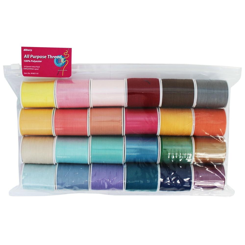 24 Piece 100% Polyester Sewing Thread Set Strong Durable Multi-Color 200 Yards Spools Ideal Quilting Crafting General Sewing United States
24 Piece 100% Polyester Sewing Thread Set Strong Durable Multi-Color 200 Yards Spools Ideal Quilting Crafting General Sewing United States