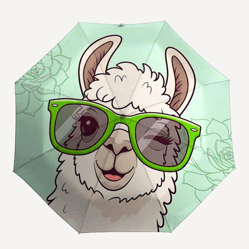1pc Llama Glasses Adventure Auto Open/close, 8-Rib Iron Frame, Compact Folding Cute Umbrella All-Season Portable Umbrella for Travel 019
1pc Llama Glasses Adventure Auto Open/close, 8-Rib Iron Frame, Compact Folding Cute Umbrella All-Season Portable Umbrella for Travel 019