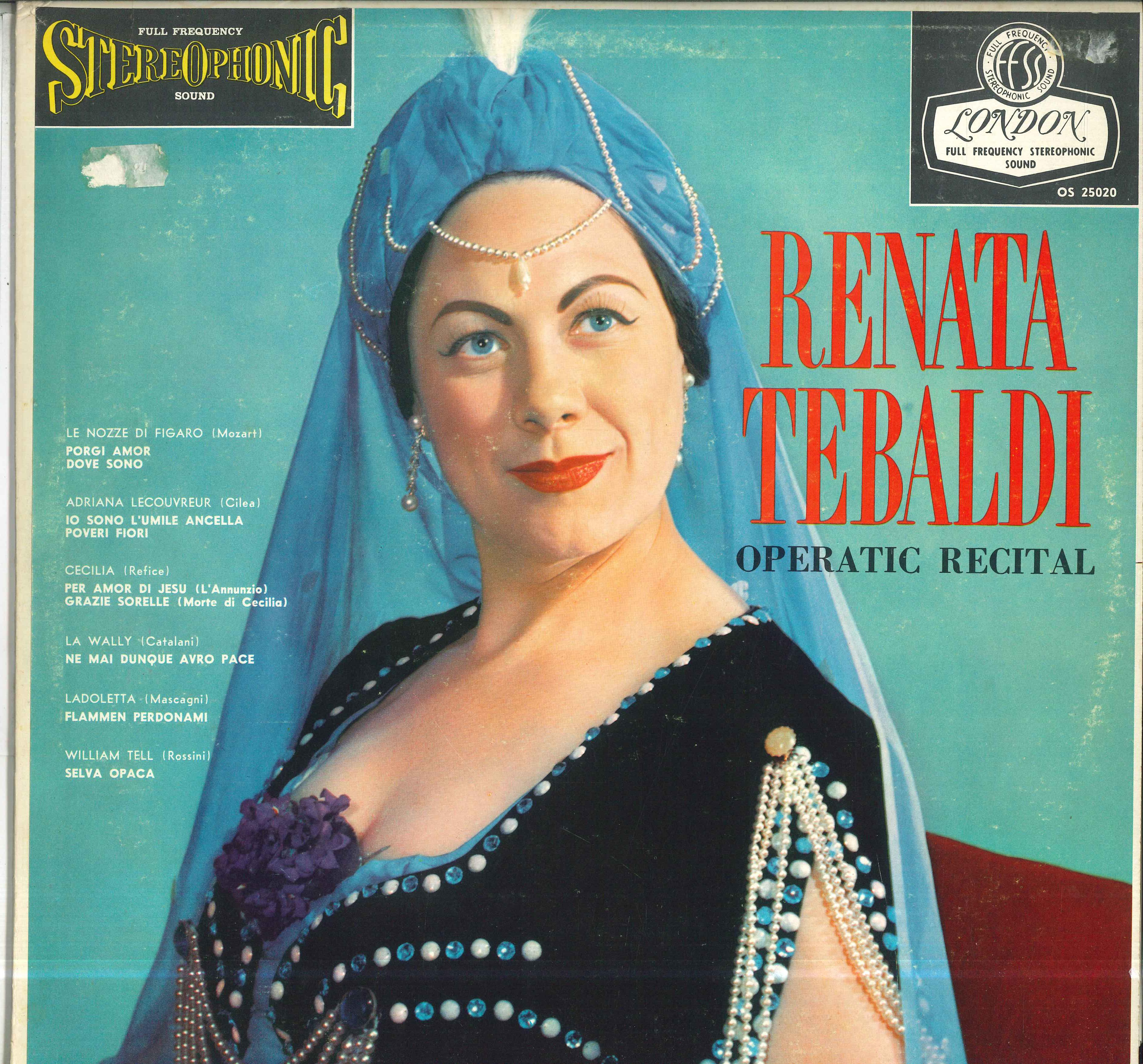 LP Record RENATA TEBALDI Renata Tebaldi Operatic Recital OS25020 LONDON RECORDS 1957 US Classical Used
LP Record RENATA TEBALDI Renata Tebaldi Operatic Recital OS25020 LONDON RECORDS 1957 US Classical Used