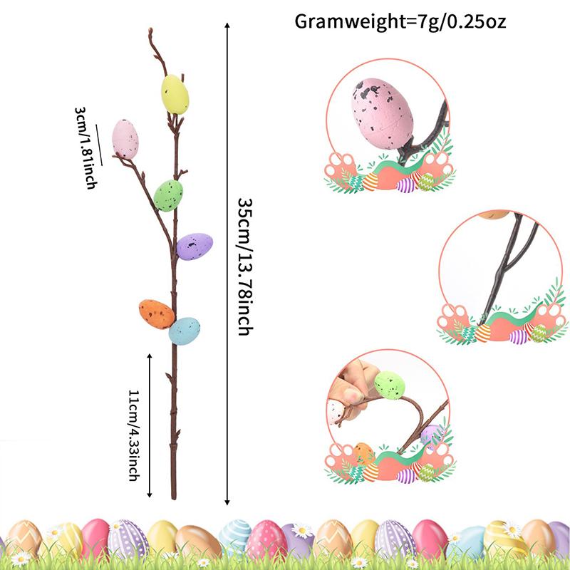 3Pcs 2.5/3cm Artificial Berry Flower Simulated Easter Eggs Bouquet Plant Home Decoration Vase Photography Props DIY Easter Decor 1Pcs
3Pcs 2.5/3cm Artificial Berry Flower Simulated Easter Eggs Bouquet Plant Home Decoration Vase Photography Props DIY Easter Decor 1Pcs