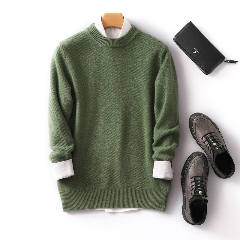 Men s Wool Sweater - Round Neck, 100% Pure Wool, Thickened, Plain Color, Casual Business Wear for Autumn/Winter L
Men s Wool Sweater - Round Neck, 100% Pure Wool, Thickened, Plain Color, Casual Business Wear for Autumn/Winter L