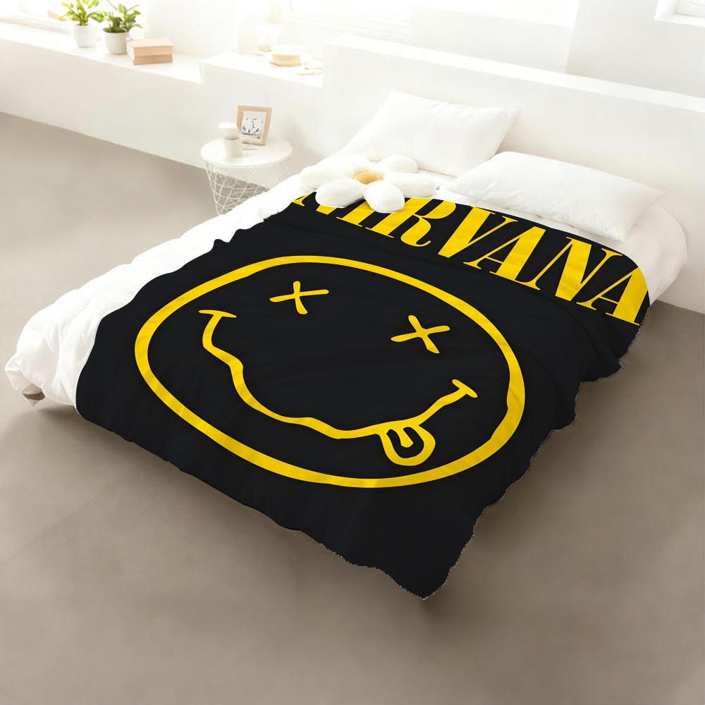 Band n-Nirvanas Throw Flannel Throw Blanket: Soft Kid-Friendly Warm Anti-Static All Season Washable Couch Bed Home 75cmx90cm
Band n-Nirvanas Throw Flannel Throw Blanket: Soft Kid-Friendly Warm Anti-Static All Season Washable Couch Bed Home 75cmx90cm