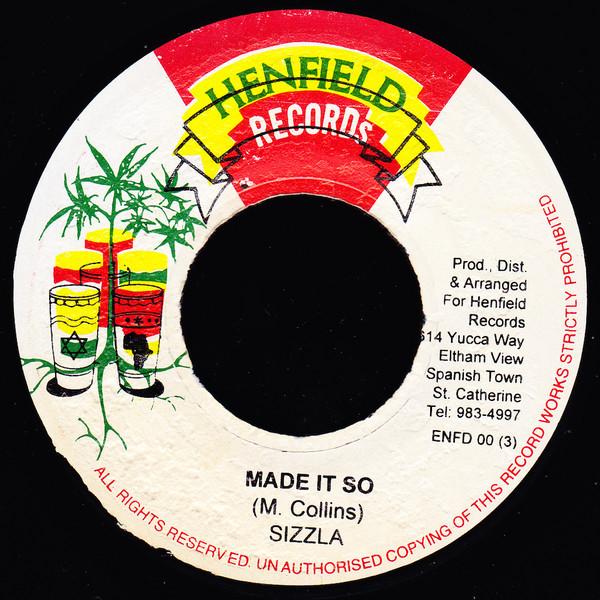 7inch Record SIZZLA - Made It So ENFD003 Henfield Record 1998 Jamaica Reggae, Ska & Dub Used
7inch Record SIZZLA - Made It So ENFD003 Henfield Record 1998 Jamaica Reggae, Ska & Dub Used