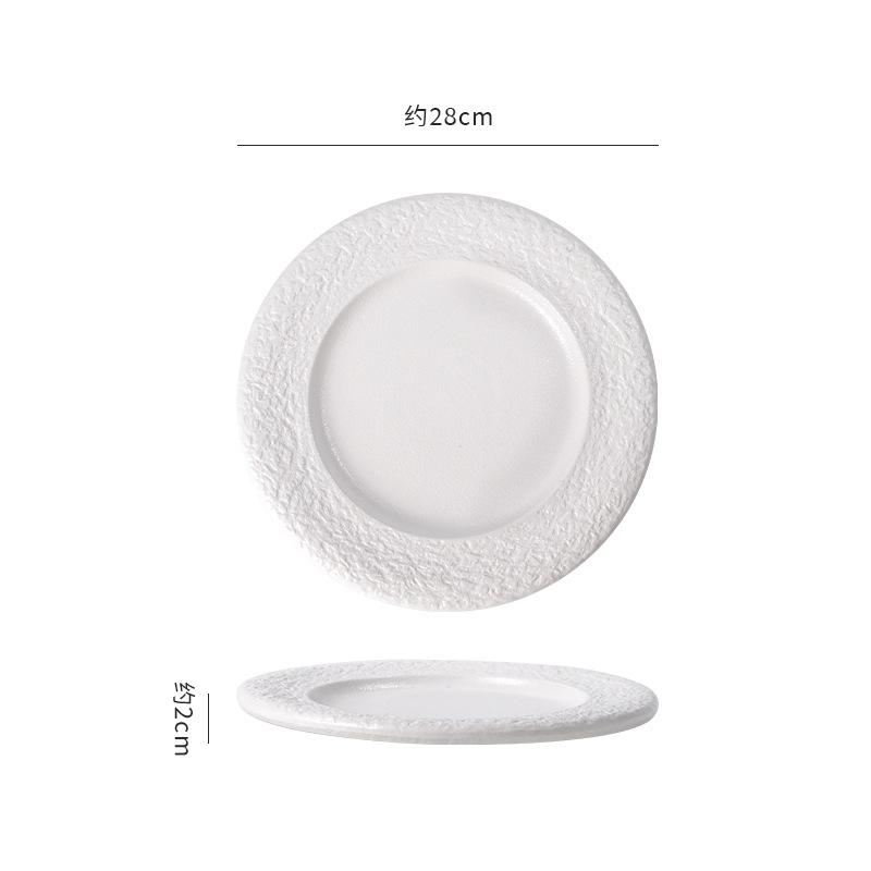 11-inches Rock Pattern Western Steak Plate Black and White Matte Dining Plate High-End Round Breakfast Salad and Dessert Dishes
11-inches Rock Pattern Western Steak Plate Black and White Matte Dining Plate High-End Round Breakfast Salad and Dessert Dishes