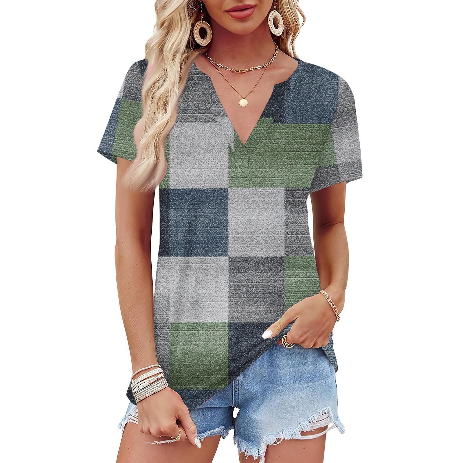 Women s Summer Retro Printed Short Sleeve V Neck Shirt Business Casual Loose T-Shirt Trendy Fashion Clothing Tops M
Women s Summer Retro Printed Short Sleeve V Neck Shirt Business Casual Loose T-Shirt Trendy Fashion Clothing Tops M
