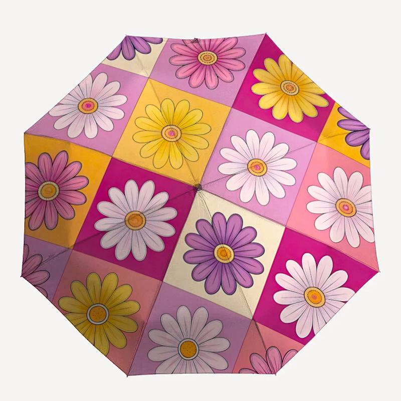 1pc Floral Pattern Automatic Folding Umbrella - Compact 8-Rib Design, Durable Plastic & Iron, Festive Gift, Compact Umbrellan028
1pc Floral Pattern Automatic Folding Umbrella - Compact 8-Rib Design, Durable Plastic & Iron, Festive Gift, Compact Umbrellan028