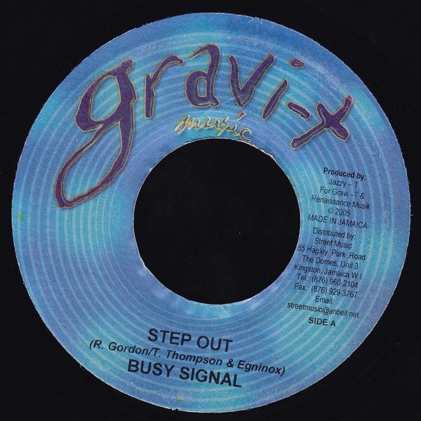 7inch Record BUSY SIGNAL - Step Out NONE Gravi-T Music 2005 Jamaica Reggae, Ska & Dub Used
7inch Record BUSY SIGNAL - Step Out NONE Gravi-T Music 2005 Jamaica Reggae, Ska & Dub Used