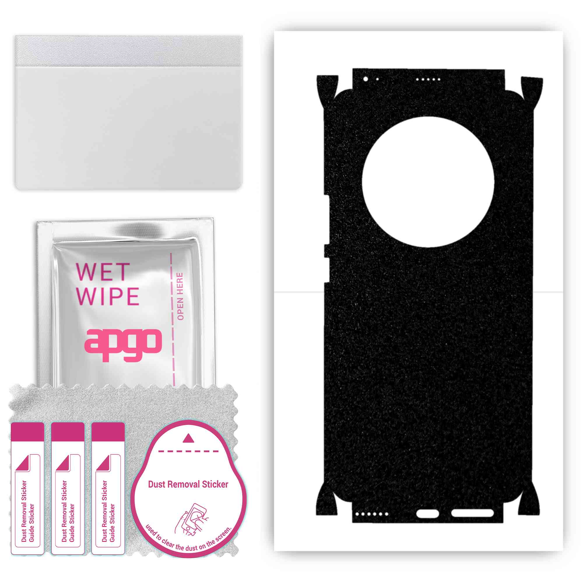 Apgo Protective Skin Sticker for the back+sides compatible with Honor Magic4 Pro, Full Wrap Film, Foil, Vinyl - Pattern Matte Black
Apgo Protective Skin Sticker for the back+sides compatible with Honor Magic4 Pro, Full Wrap Film, Foil, Vinyl - Pattern Matte Black
