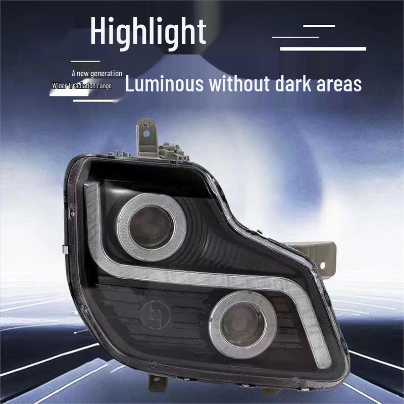 LED Super Bright Hercules Dual Lens Headlight Assembly with Daytime Running Lights & Turn Signal for Dongfeng Tianlong. White 4 lbs 8 long Laser Left
LED Super Bright Hercules Dual Lens Headlight Assembly with Daytime Running Lights & Turn Signal for Dongfeng Tianlong. White 4 lbs 8 long Laser Left