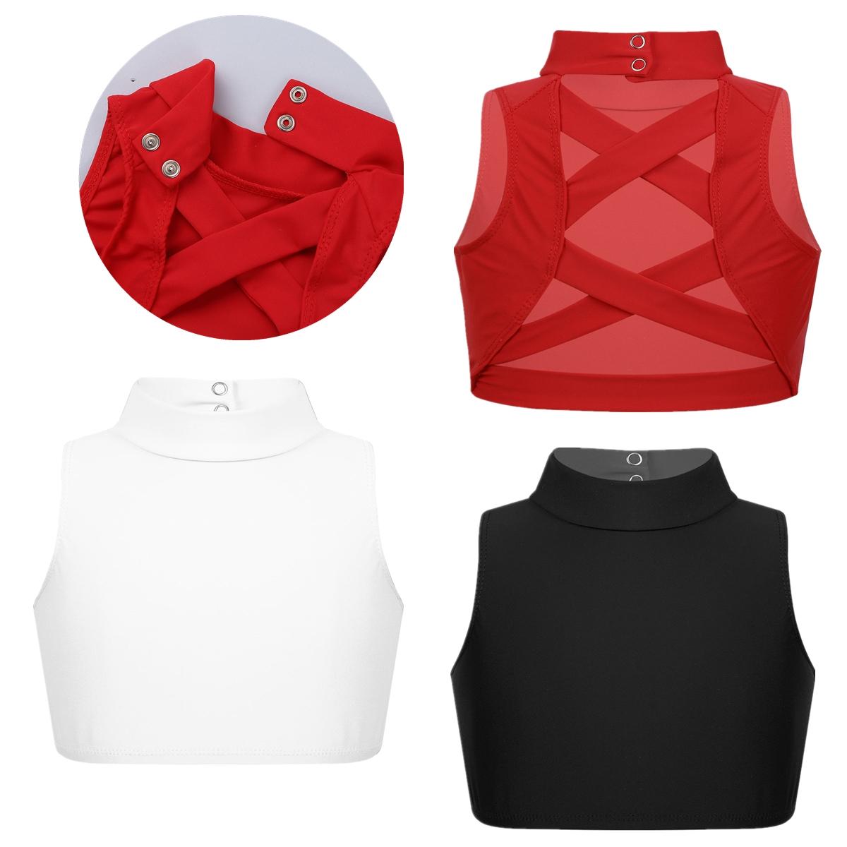 Girls Sleeveless Mock Neck Crop Top Workout Sports Yoga Bra Athletic Gymnastics Dance Tops 5-6 Years
Girls Sleeveless Mock Neck Crop Top Workout Sports Yoga Bra Athletic Gymnastics Dance Tops 5-6 Years